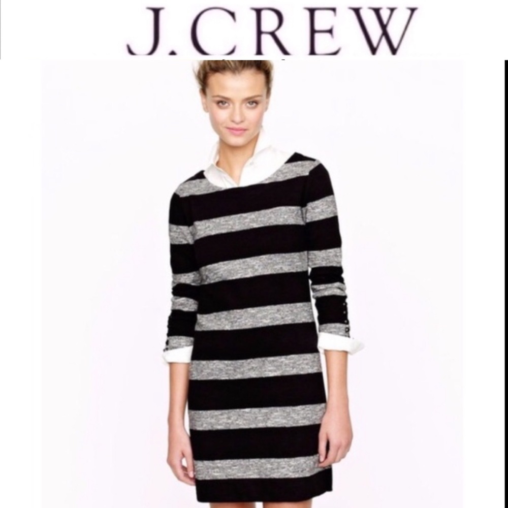 J.crew maritime heathered stripe dress size Small